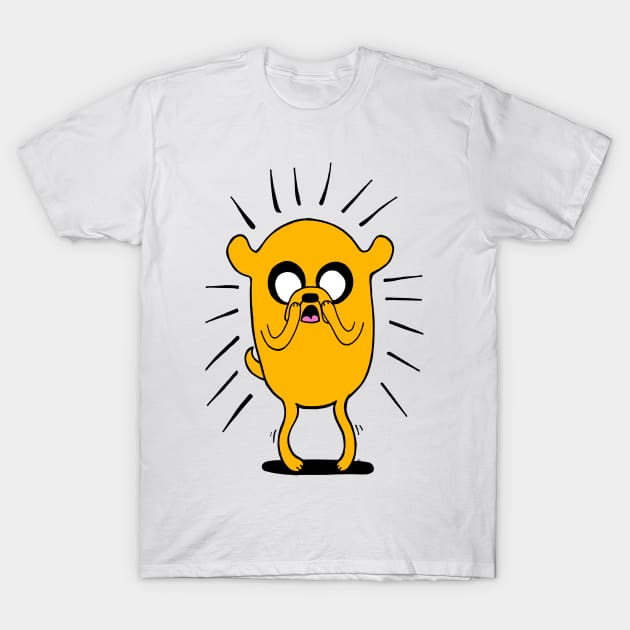 Adventure Time - Jake the Dog In Shock T-Shirt by coloringiship